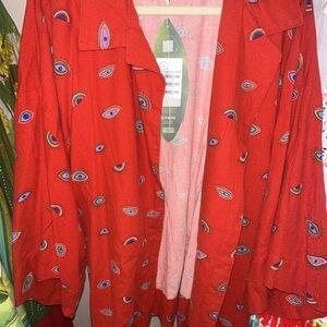 Red Evil Eye Kimono - Brazil exclusive